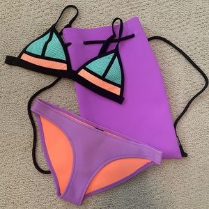 Authentic Triangl Bikini Set, Small Bottoms/XS top